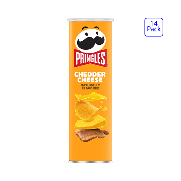 Pringles Potato Crisps Chips, Lunch Snacks, On The Go Snacks, Cheddar ...