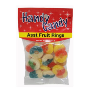 Handy Candy ASST FRUIT RINGS 5 OZ X 12